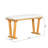 Modern Solid Wood Dining Table – Space-Saving Design