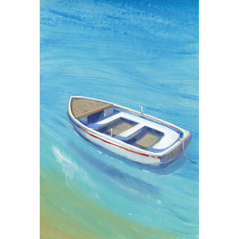Anchored Dingy I by Tim OToole - Wrapped Canvas Painting, 46cm H x 30cm W x 3.8cm D