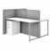Easy Office Rectangle 2 Person Benching Workstation with Cable Management