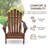 Adiraica Solid Wood Outdoor Adirondack Chair-1688626969