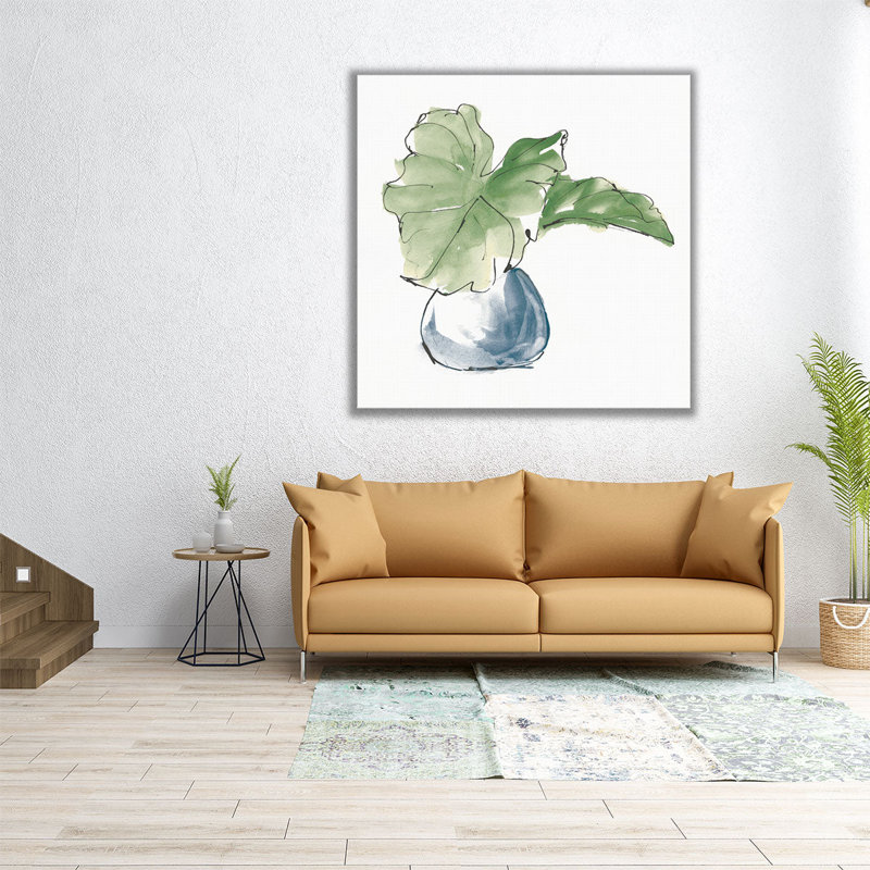 «Plant Big Leaf I», impression sur toile, H 16 po x l 16 po