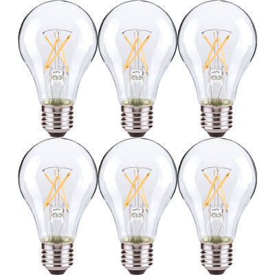 7 watts (équivalent à 60 watts), ampoule DEL A19 à intensité variable, culot moyen E26 (standard)