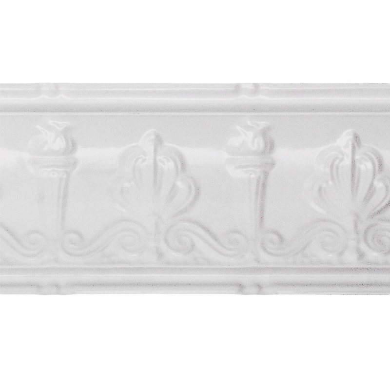 Moulure en couronne Great Lakes Tin Superior de 48 pouces, Blanc mat