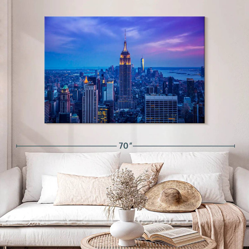 Lilie Dusky Empire State Building, H 34 po x l 51 po