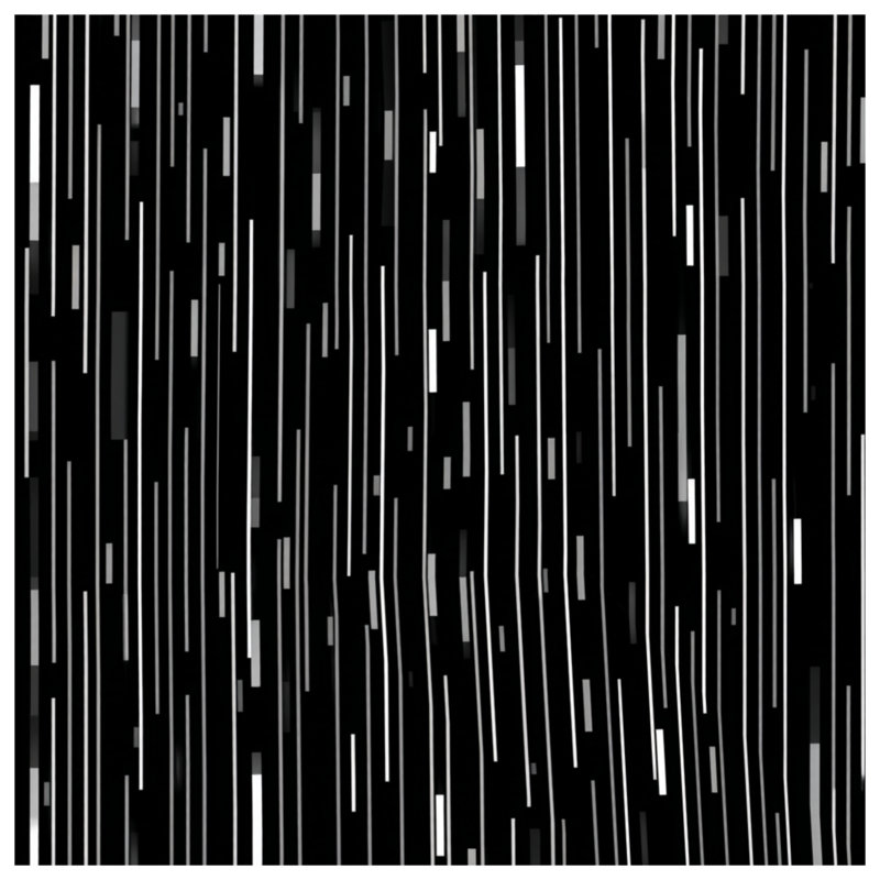 Tapisserie murale à rayures noires et blanches, H 50 po x l 60 po avec 4 œillets