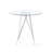 Cavanagh Round Glass Top Metal Base Dining Table