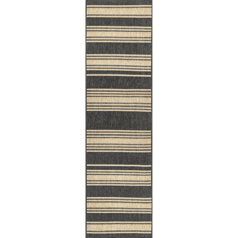 Romy Striped Indoor/Outdoor Area Rug, Runner 2' x 8'
