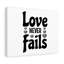 Love Never Fails - Wrapped Canvas Print-593566050