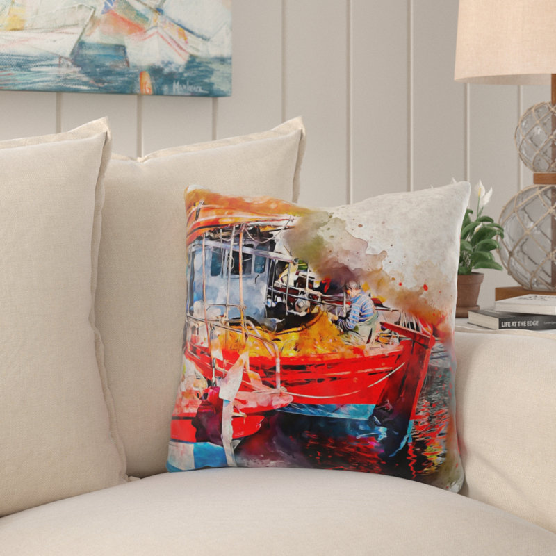  Coussin décoratif Bateaux, Synthétique, Extérieur