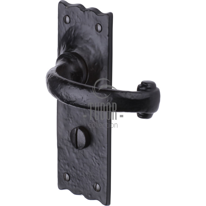 Heritage Brass The Tudor Door Handle for Bathroom Colonial Design