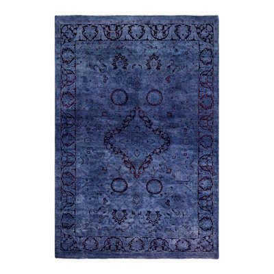 Overyed One-of-a-Kind Rectangle 4'1" X 6'4" Hand Knotted Area Rug