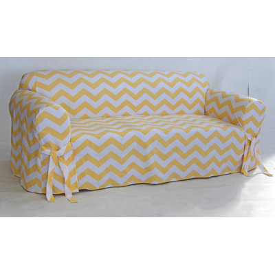 Housse pour canapé à coussins carrés/rectangulaires Chevron