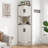 68"H Accent Cabinet, Corner Cabinet With Adjustable And Removable Shelves-1368435339