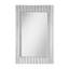  Miroir mural en cristal argenté