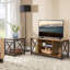 Table d'appoint, brun rustique
