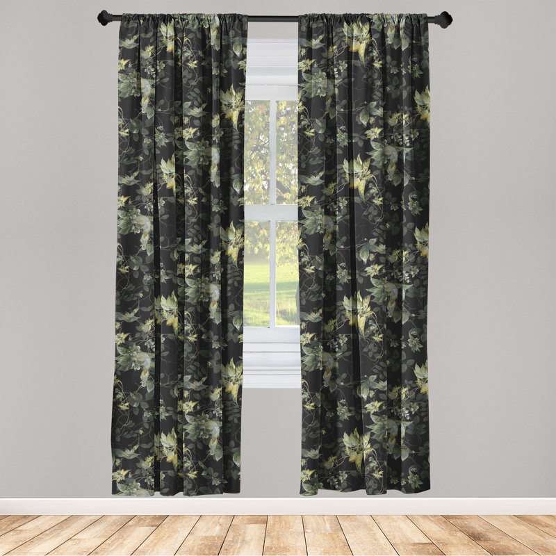 Semi Sheer Curtain Pair, 84" W x 63" H