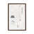 Toile avec cadre en bois brun classique