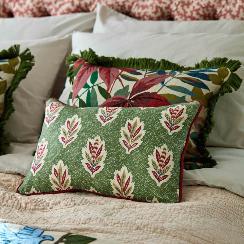 Sessile Leaf Fabric, Forest Green