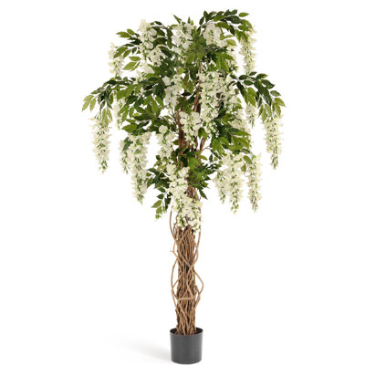 77'' Faux Flowering Tree in Pot