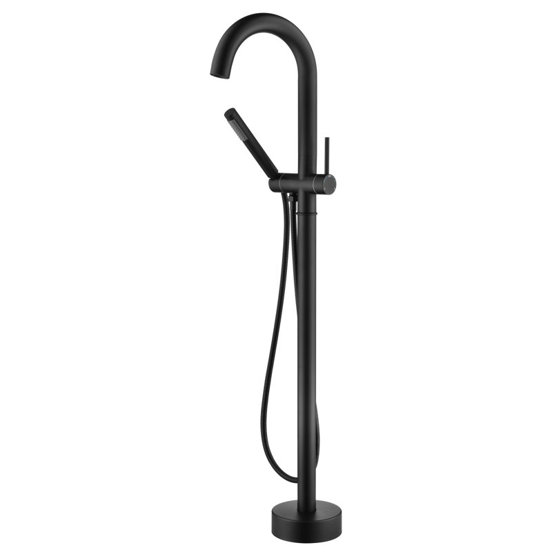 Robinet de baignoire autoportant Sumerain, Noir mat