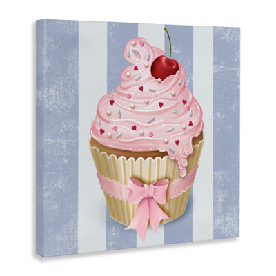 «Pastel Cupcake with Bow Canvas», conception par Lori Mosley