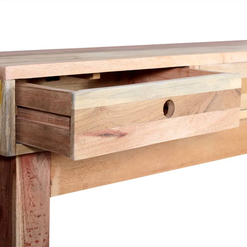 Console en bois massif récupéré