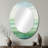 Minimalism Harmonic Horizon Landscape III - Abstract Oval Decorative Mirror On Metal-1326329290