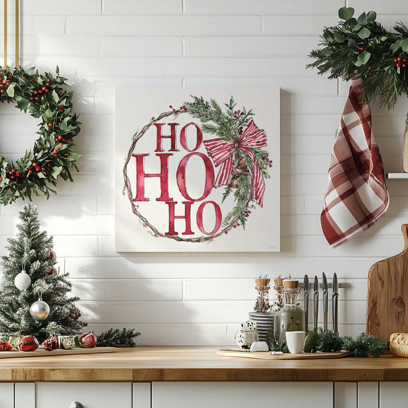 «Vintage Wreath I», reproduction sur toile roulée, Toile tendue, H 12 po x l 12 po x P 1,25 po
