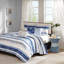 Ensemble de courtepointe à imprimé aquarelle 6 pièces avec coussins décoratifs Serene-119071442