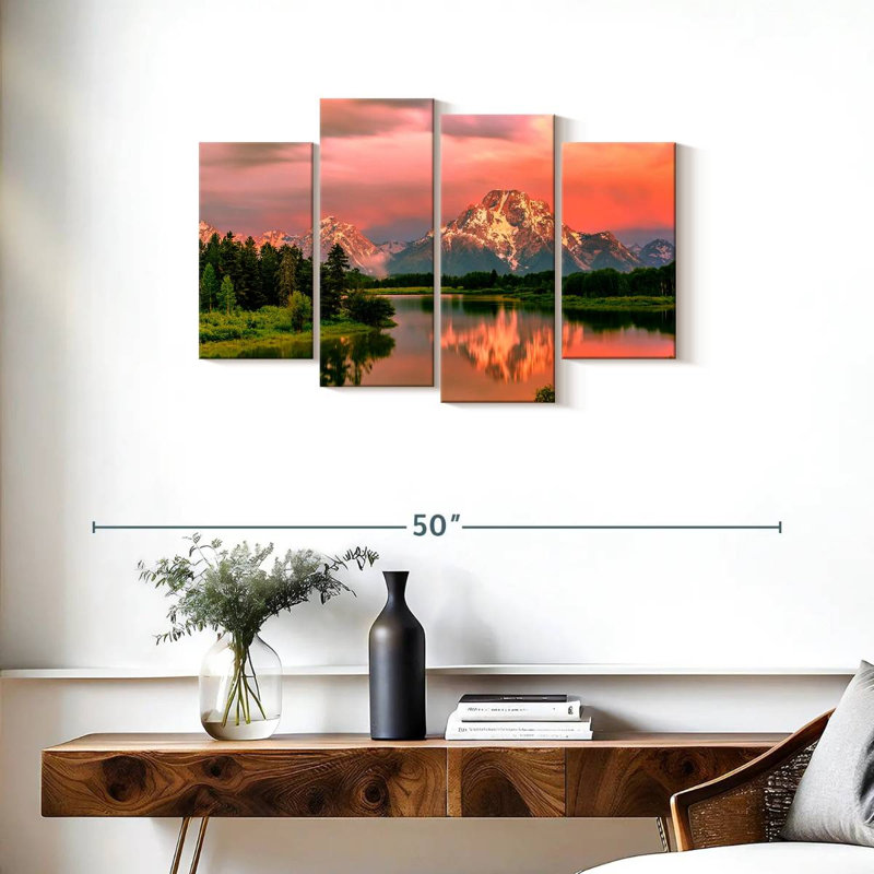 Alvord Grand Teton Warm Sunset, 22" H x 36" W