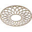 Médaillon de plafond en bois de noyer perforé 30 "x P 10 1/4" x T 3/8 ", noyer-63411917-63411907
