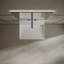 Lavabo mural rectangulaire à surface solide 24 po x 18 po Monblari - blanc mat-130969303-131363248