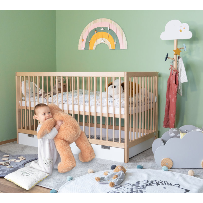 Baby Cot, 60x120cm, Nature