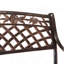 Banc de jardin en fonte d'aluminium Caffey