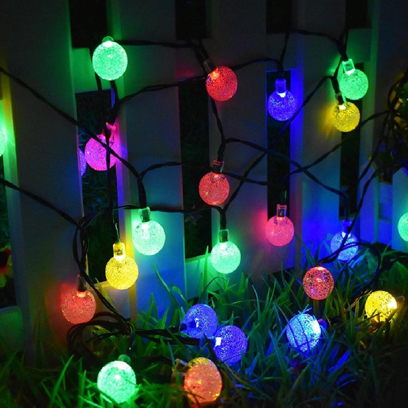 17cm LED Solar Powered 100 - Bulb Wide Angle LED String Light