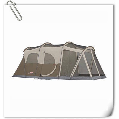 Camping Tent With Screened Porch, Weatherproof 6-Person Family Tent With Included Rainfly And Carry Bag, Easy Setup Tent With Screened-In Porch