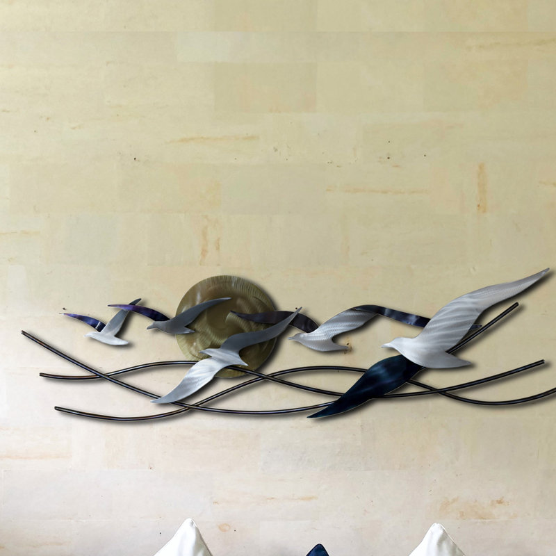 Handmade Coastal Landscape & Nature Wall Decor on Metal