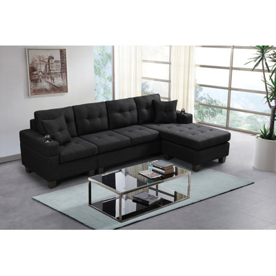 90.5" L Shaped Sectional Sofa