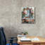 Art mural sur toile Winston Porter «Wooden Sink With Mirror» par Momart-486198091