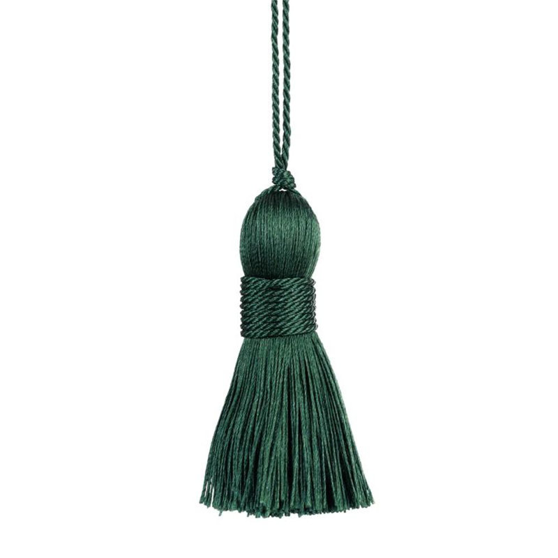 Fabric 8cm Curtain Tieback, Green
