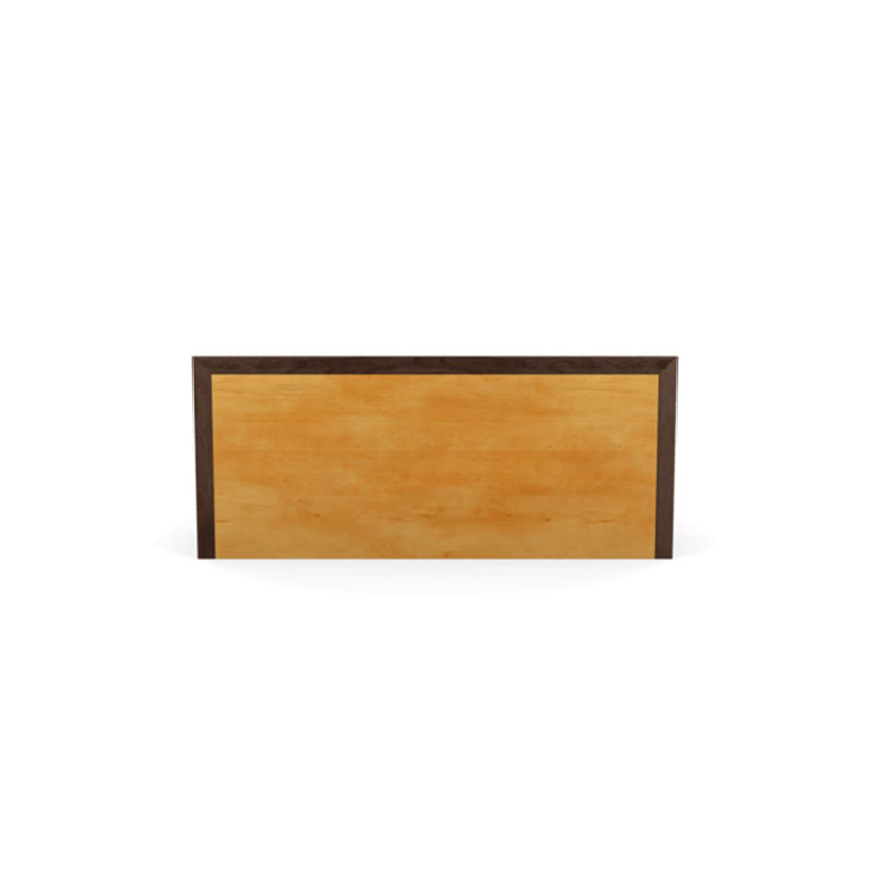 Moduluxe Solid Wood Platform Bed, King, Smoke Cherry, 35" H
