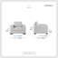 Fauteuil d'appoint 44 po Waltraud
