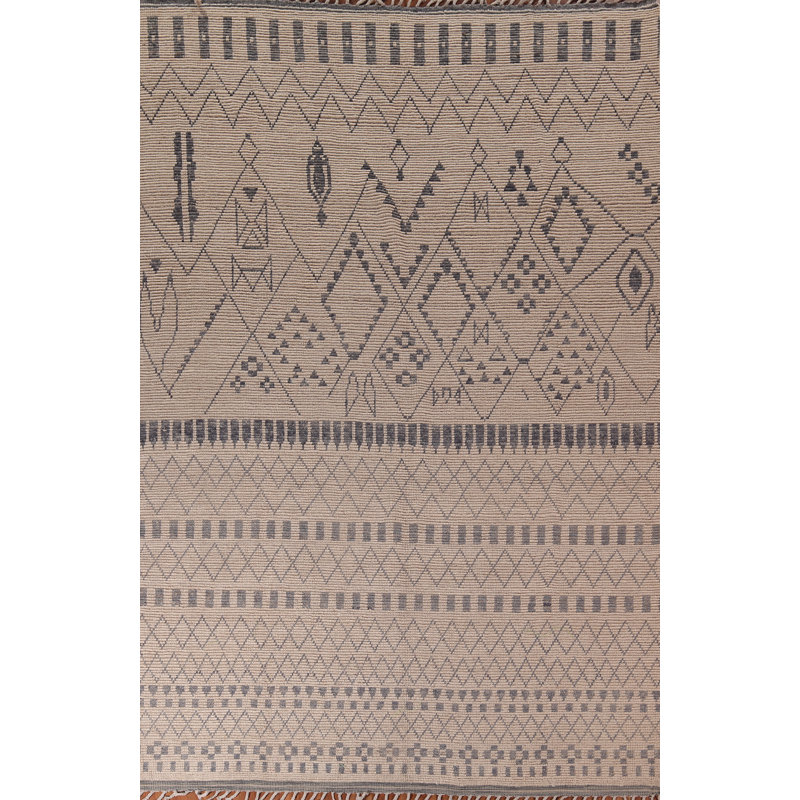 Tapis marocain en treillis fait à la main