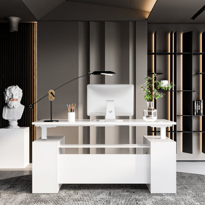 Neeharika Height Adjustable Modern Executive Standing Desk