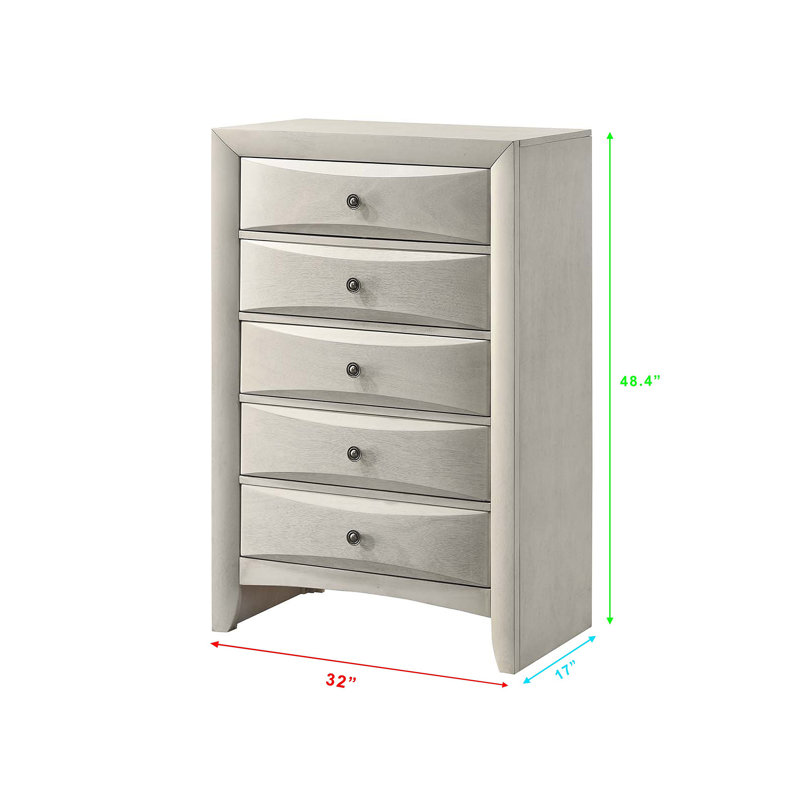 Commode de rangement à 5 tiroirs 1Pc