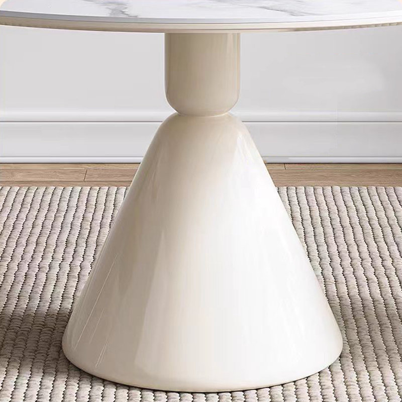 Table de salle à manger French Cream, 7 pièces : table, 6 chaises, H 29,52 po x l 59,05 po x P 59,05 po