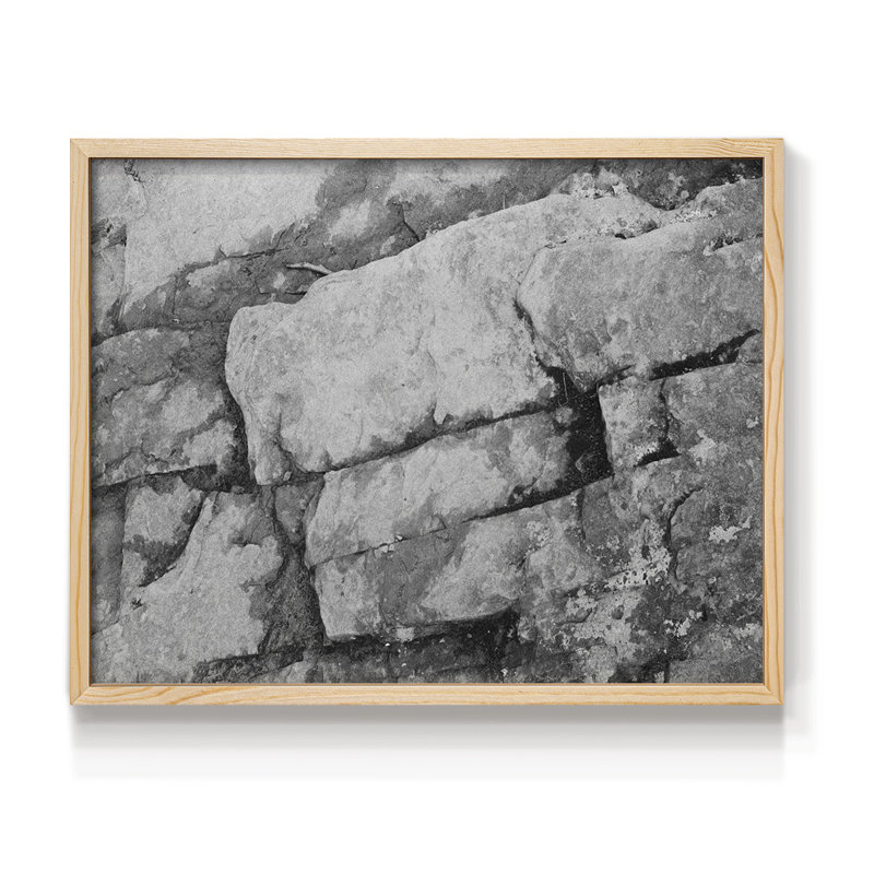 Found Textures XIII -Framed Print - Restickable, Natural, 11" H x 14" W
