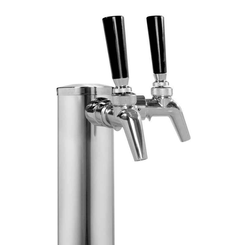 Kegco Stainless Steel Dual Tap Conversion Kit with