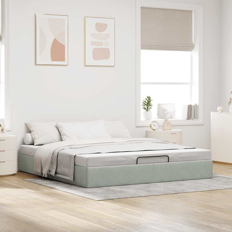 Bed, Light Grey, Super King (6')