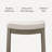 Maven Lane Sophia Wooden Backless Stool with Fabric Upholstery-112251022-112251018